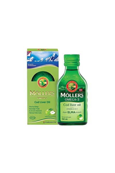 Mollers Balık Yağı Şurubu Elma Aromalı 150 ml