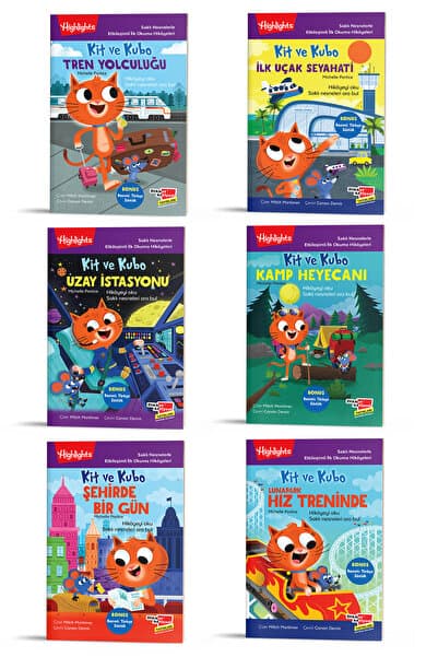 Dikkat Atölyesi Yayınları Saklı Nesnelerle Etkileşimli Ilk Okuma Hikâyeleri Kit Ve Kubo 6'lı Set