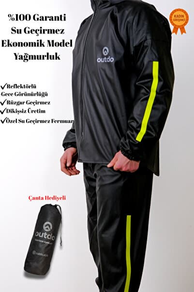 OUTDO Motorcu Yağmurluğu Alt Üst Takım Ekonomik Model