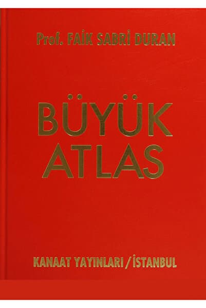 Kanaat Yayınları Büyük Atlas - Prof. Faik Sabri Duman - Faik Sabri Duran