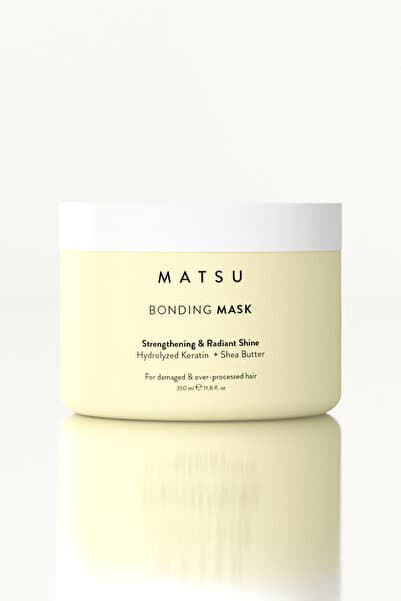 MATSU Bonding Keratin & Shea Butter Bağ Yapılandırıcı Saç Maskesi | Yoğun Onarım ve Isı Koruması 350 ml