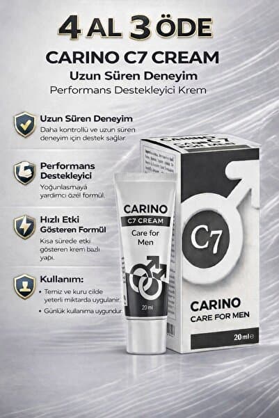 C7 Care For Man Uzun Deneyim Erkek Kremi 20ml - Etkili Formül - Long Time