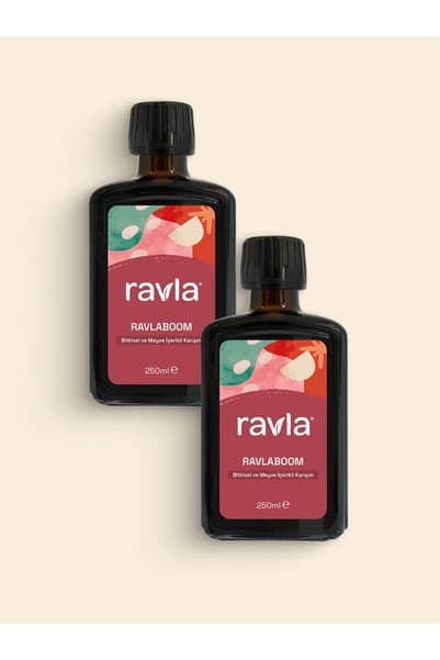 Ravla 2'li Ürün - Ravlaboom Bitkisel ve Meyve İçerikli Karışım 250ml