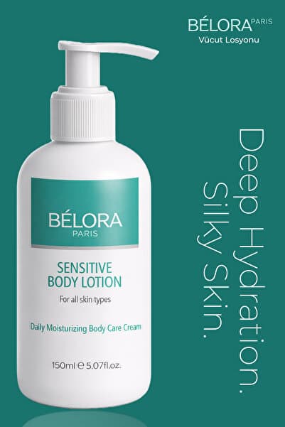 Bélora Paris Vücut Losyonu Yoğum Nem-Yumuşaklık-Hızlı Emilim-E Vitamini-Bitkisel Yağ 150ml