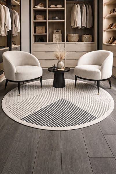 Dijital Kaymaz Yıkanabilir Yuvarlak Modern Salon Halısı Mutfak Halısı Yolluk Balkon Halısı Ev Dekor