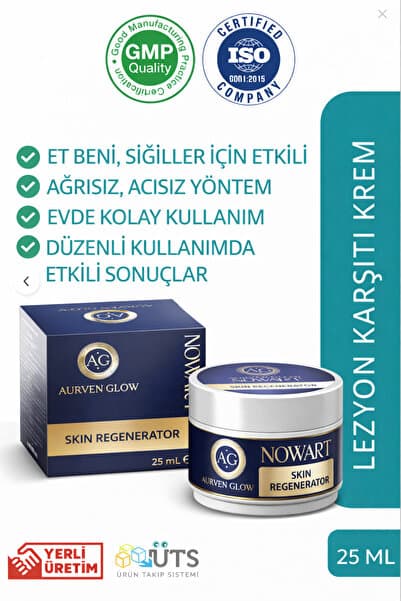 AURVEN GLOW Nowart Et Beni - Siğil Bakım Kremi | Skin Regenerator 25 ml