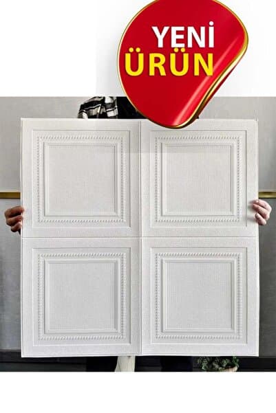 70x70 Cm Tavan Kaplama Duvar Paneli Beyaz 3d Kendinden Yapışkanlı Esnek Duvar Paneli Kağıdı Köpük