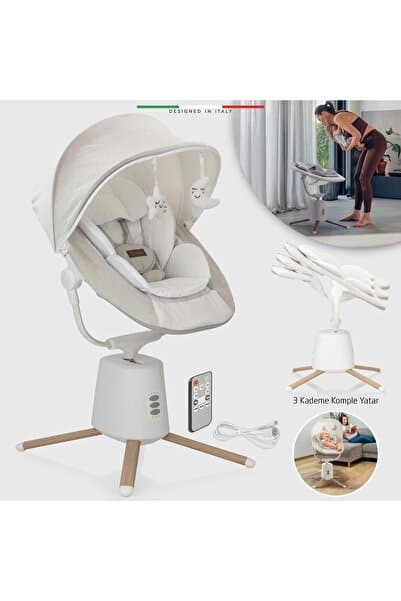 Mio Elektrikli Otomatik Sallanan Ana Kucağı Kademeli Bej