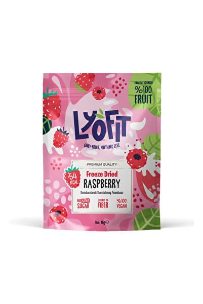 Lyofit Food Frambuaz Kuru Meyve Cipsi - Dondurularak Kurutulmuş Freeze Dried Çıtır Frambuaz 15g