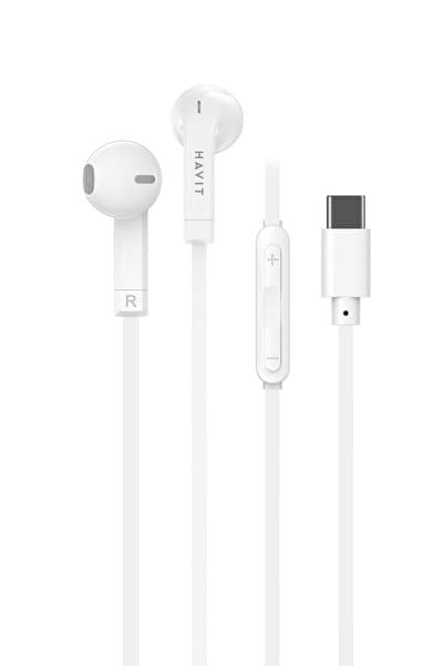 Havit E336C Type-C Kablolu Kulak İçi Kulaklık – 14.2mm Sürücü, Yüksek Ses Kalitesi, Mikrofonlu