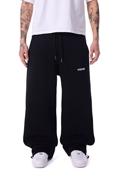 WEARTEX Void Baskılı Kışlık Kumaş Ayarlanabilir Paça Baggy Premium Eşofman Altı