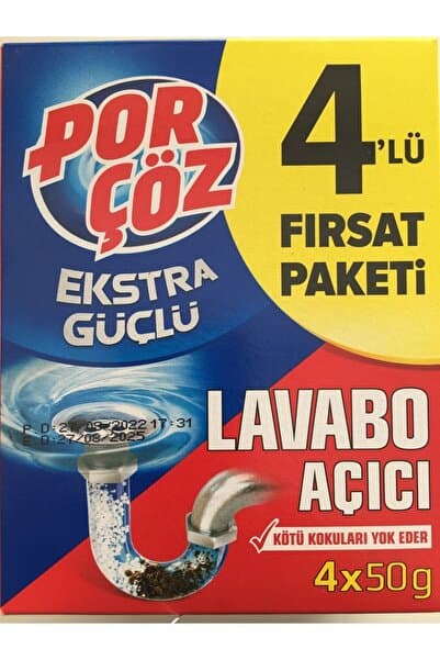 Porçöz Lavabo Açıcı 50x4 Lü