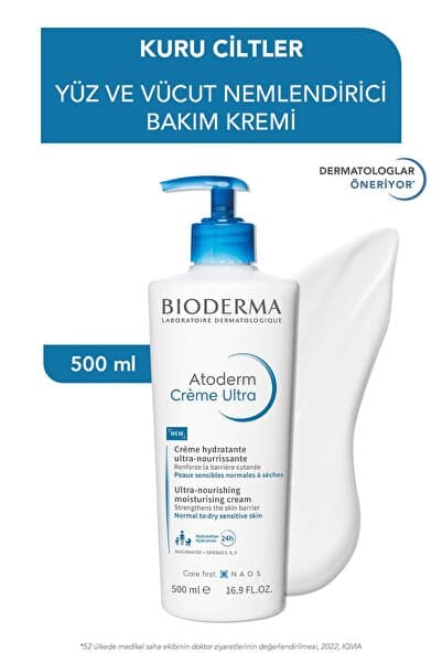 Atoderm Cream Ultra Nemlendirici Krem 500 ml