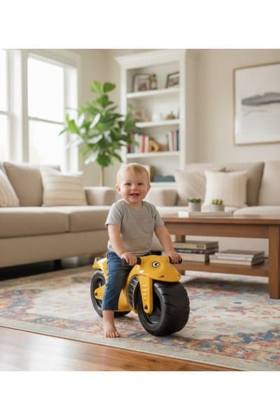 VEKTÖR İlk Adım Eğitici İlk Motorum-Sarı Renk