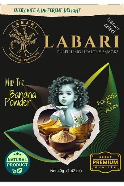 Labari Dondurularak Kurutulmuş Muz Tozu 40 gram