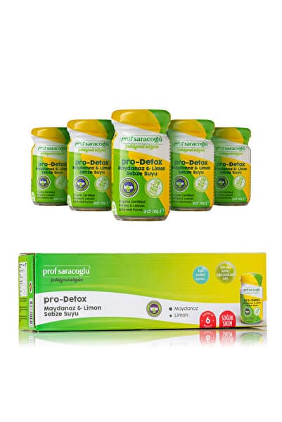prof saracoglu Pro Detox Organik Maydanoz & Limon Shot (5 X 60 ML)