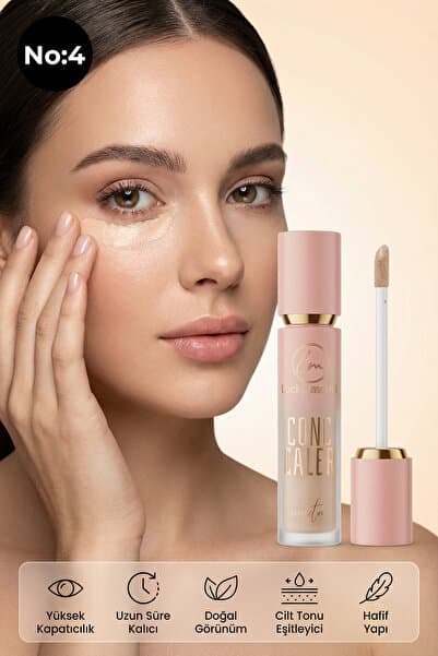 MUJGAN Likit Concealer Lucky Model - Yüksek kapatıcılık, Doğal Görünüm