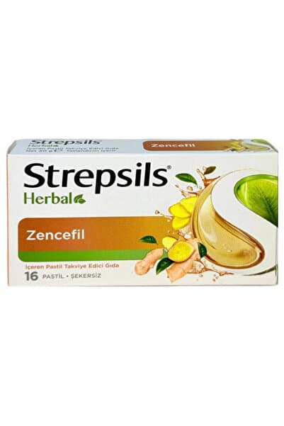 Strepsils Herbal Zencefil Aromali 16 Pastil 1 adet