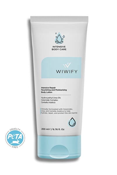 WIWIFY Yoğun Nemlendirici & Onarıcı Vücut Kremi (Intensive Moisturizing Body Lotion %5 Urea + Ceramide)