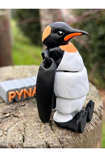 pynarix Nihilist Penguen 3D Hareketli Figür Organik PLA Orta Boy (11 cm) BPA Free – Gündelik Anlamsızlık 🐧