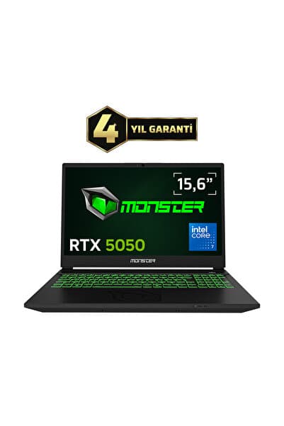 MONSTER Abra A5 V22.2.2 Intel Core 7 250H 32 GB RAM 1 TB SSD 8 GB RTX 5050 FreeDOS 15,6" FHD 144 Hz