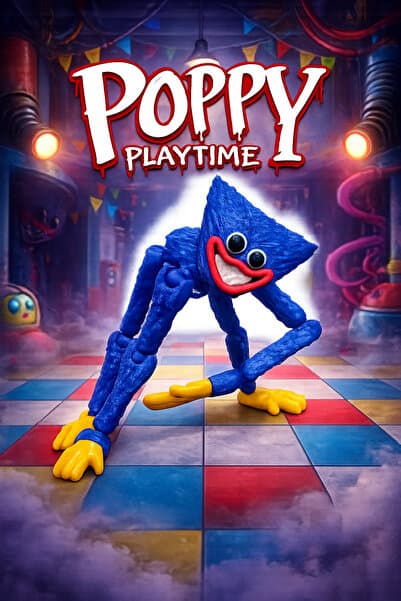Rüzgar Tasarım Poppy Playtime Mavi Canavar Oyuncak Figürü Hareketli Eklemli Oyuncak T13 Dummy