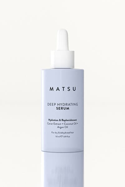 MATSU Deep Hydrating Kuru Saçlar İçin Yoğun Nem Veren Elektriklenme Karşıtı Saç Serumu 50 ml