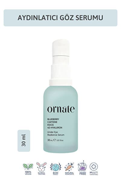Torbalanma Karşıtı Ve Göz Çevresi Aydınlatıcı Göz Altı Bakım Serumu Caffeine %5 %2 Hyaluronic Acid