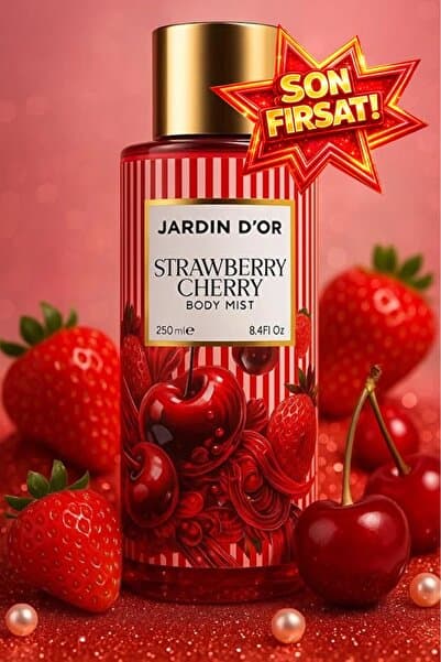 JARDIN D'OR STRAWBERRY CHERRY BODY MIST / ÇİLEK KİRAZ VÜCUT SPREYİ