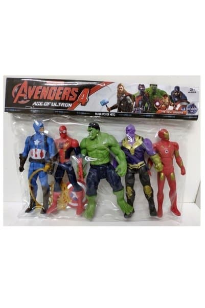 Brother Toys Figür Oyuncak Kaptan Amerika Ironman Hulk Thor Antman 12 Cm 5'li Set