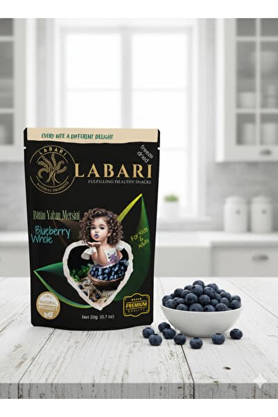 Labari Dondurularak Kurutulmuş Bütün Yaban Mersini Meyvesi 20 gram
