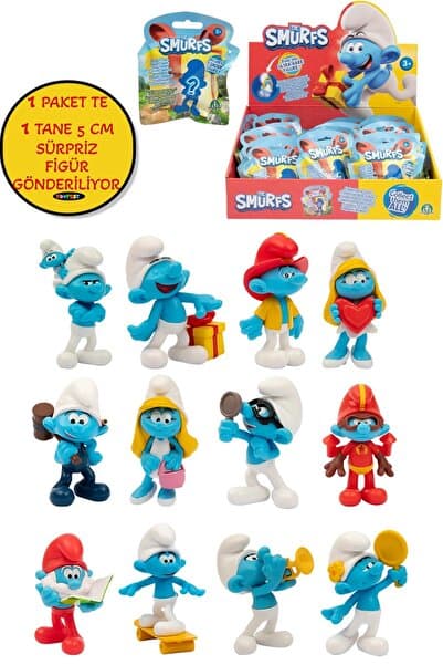 TOYFEST Şirinler 5 CM Sürpriz Figür - 1 ADET