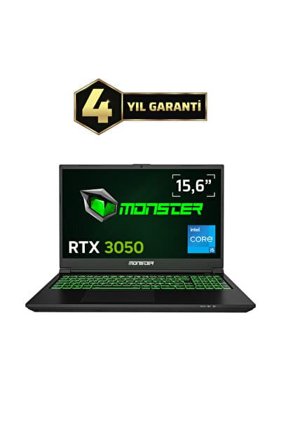 MONSTER Abra A5 V21.6 Intel Core i5 13420H 16 GB 500 GB SSD 4 GB RTX 3050 FreeDOS 15,6" 144 Hz