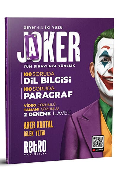 RETRO YAYINCILIK 2026 JOKER TÜM SINAVLARA YÖNELİK DİL BİLGİSİ / PARAGRAF SORU BANKASI Aker6666