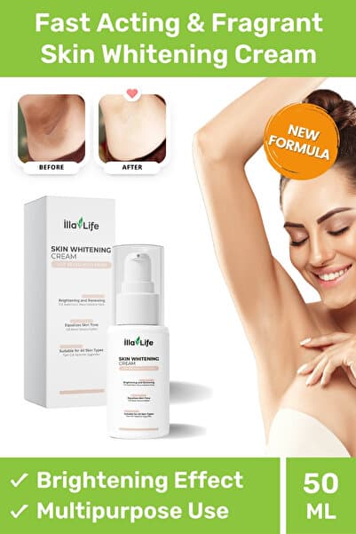 Hızlı Etkili Kararma Karşıtı Cilt Beyazlatıcı Koltuk Altı Özel Bölge Bikini Bölgesi Beyazlatma Kremi