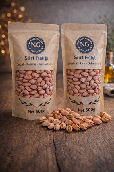 Naturel Garden Kuruyemiş Net 1 KG Premium Duble Boy Siirt Fıstığı / Siirt Usulü Özel Baharatlı Kavurma