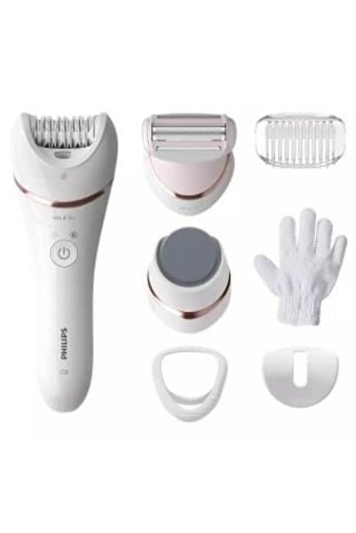 Philips BRE730/05 Epilatör (Yüz+Koltuk altı+Bikini Bölgesi+Bacak)Islak Ve Kuru,Işıklı,Kablosuz