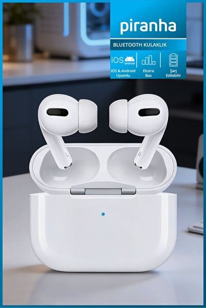 Piranha 9960 Kablosuz TWS Bluetooth Kulak İçi Kulaklık | Mikrofonlu | Şarjlı | iOS/Android