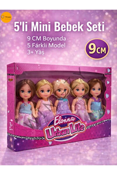 Wingzy Kutulu Mini 5'li Aksesuarlı Bebek Seti