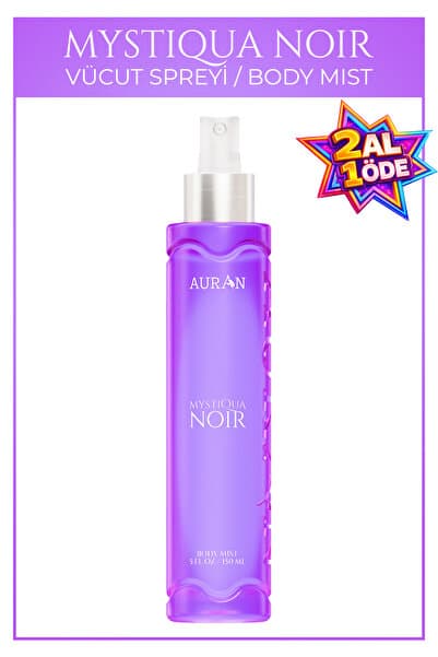 AURAN Mystiqua Noir Parfümlü Kadın Vücut Spreyi Vücut Misti Body Mist Spray 150ml