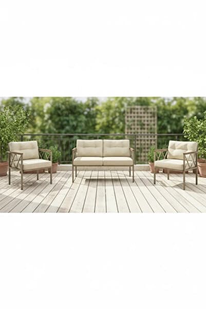 adımshops Safir 2+1+1 cappuccino profil Balkon-bahçe-kafe ,çay Seti, Koltuk Takımı,ofis Koltuk ,oturma Grubu