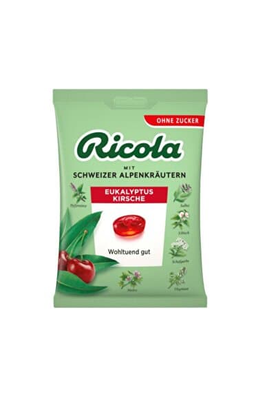 Ricola Made With Swiss Alpine Herbs Eucalyptus Chough Drops Pastil 19 Adet 75 gr