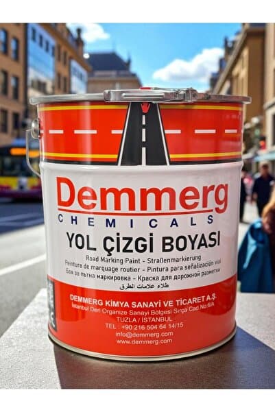 DEMMERG AKRİLİK ESASLI YOL ÇİZGİ BOYASI YEŞİL 25KG
