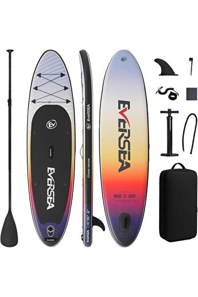 Eversea 305 cm x 76 cm x 15 Cm Şişme Paddle Board – Şişme Sup Board 195 kg Taşır Şişme Sörf Tahtası
