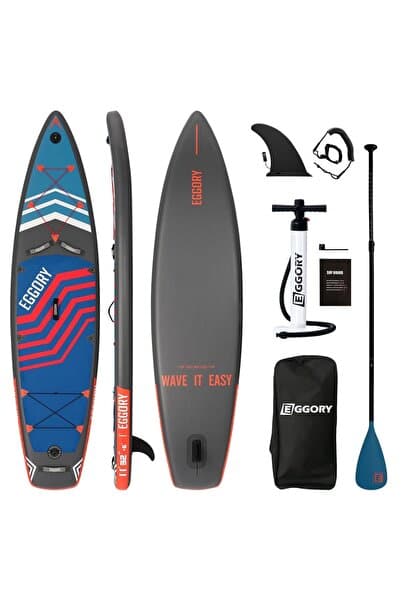 Eggory 335 cm x 81 cm x 15 Cm Şişme Paddle Board – Şişme Sup Board 150 kg Taşır Şişme Sörf Tahtası