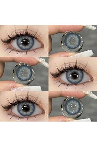 Axhara Newyork SAHRA BLUE MAVİ RENKLİ KİRPİK LENSİ LENS KABI YILLIK