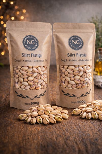 Naturel Garden Kuruyemiş Net 1 KG Duble Boy Ana Çıtlak Siirt Fıstığı (Yeni Mahsül)