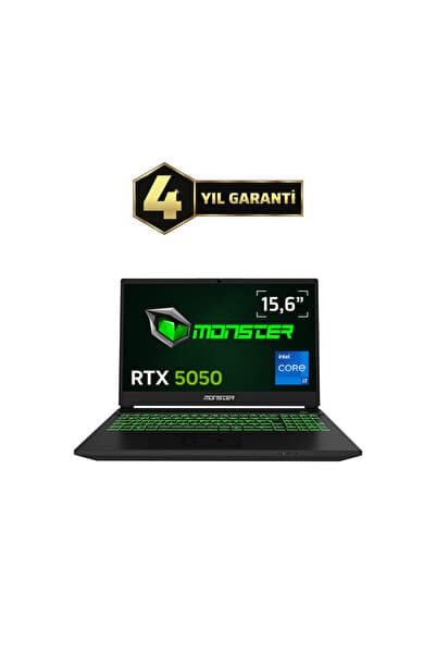 MONSTER Abra A5 V22.1.4 Intel Core i7 13620H 16 GB RAM 1 TB SSD 8 GB RTX 5050 FreeDOS 15,6" FHD 144 Hz