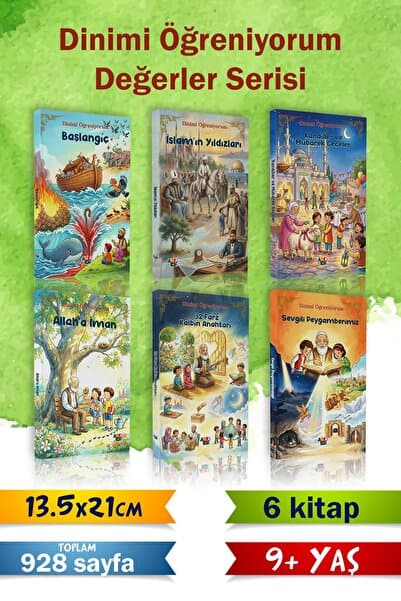 Antoloji Yayınları Dinimi Öğreniyorum 6'lı Değerler Serisi - 9+ Yaş - 928 Sayfa - Çocuk Dini Eğitim