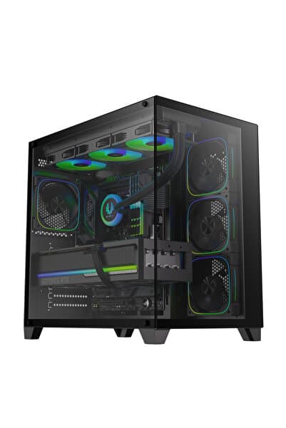 BitFenix Polii Black 750W 80+ Bronze PSU 4x120mm FRGB Fan ATX Temperli Cam Siyah Gaming Kasa